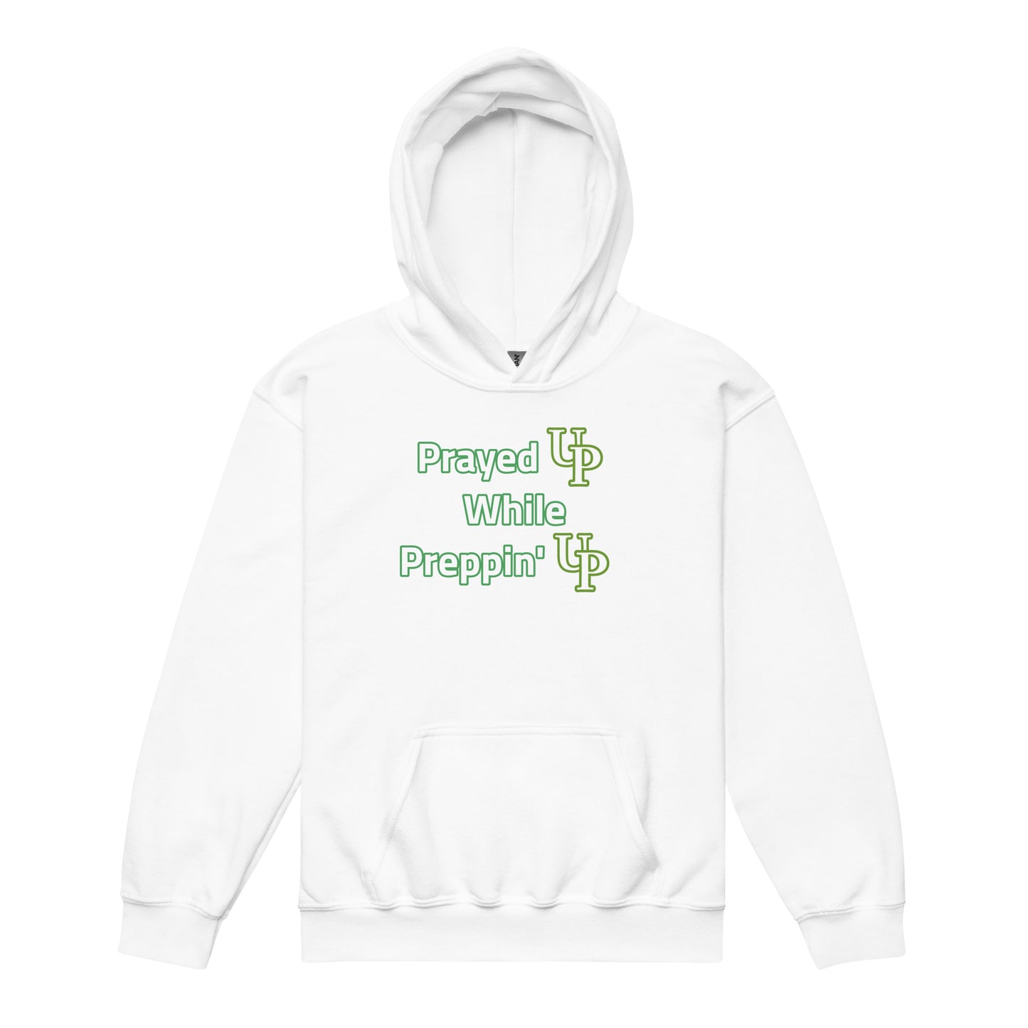 Prayed UP While Preppin' UP Youth Hoodie